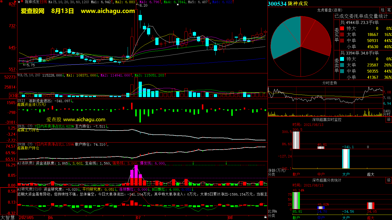 陇神戎发(300534)大智慧超赢数据