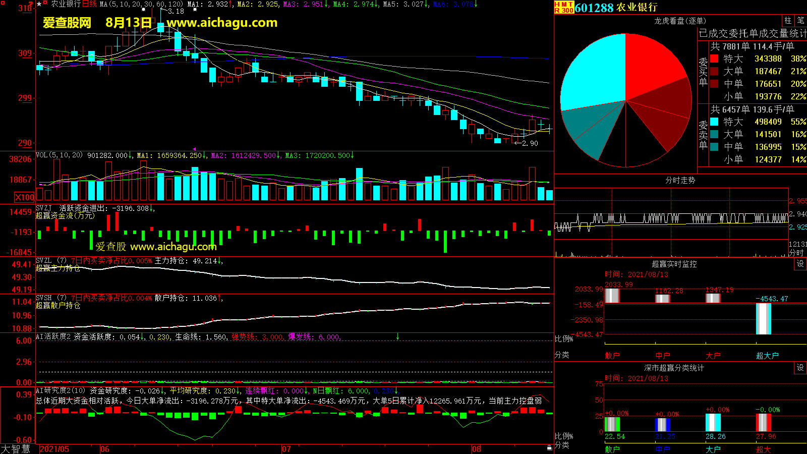 农业银行(601288)大智慧超赢数据